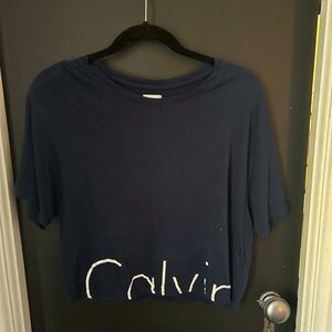 Calvin Klein cropped tee